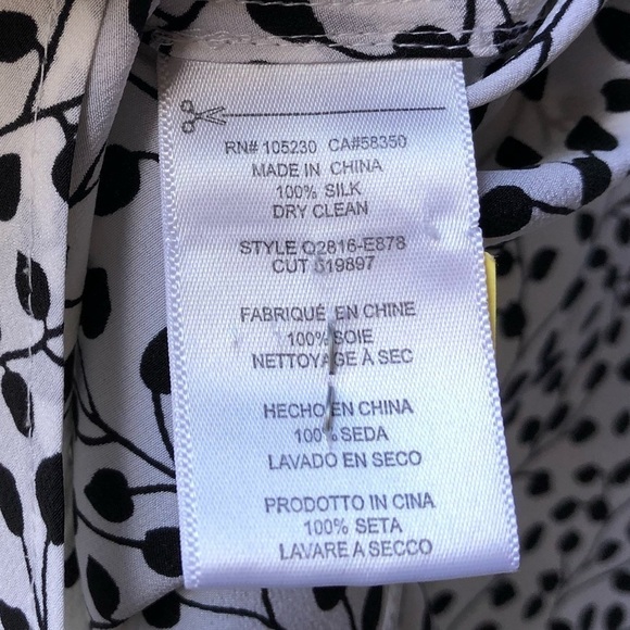 Equipment Femme Size XS Avianna Silk Lace-Up Top Silk - Picture 12 of 13